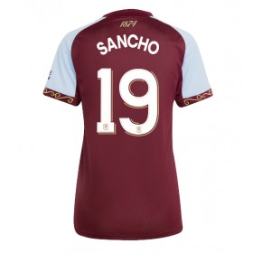 Aston Villa Jadon Sancho #19 Hjemme skjorte til dame 2025-26 Kortermet